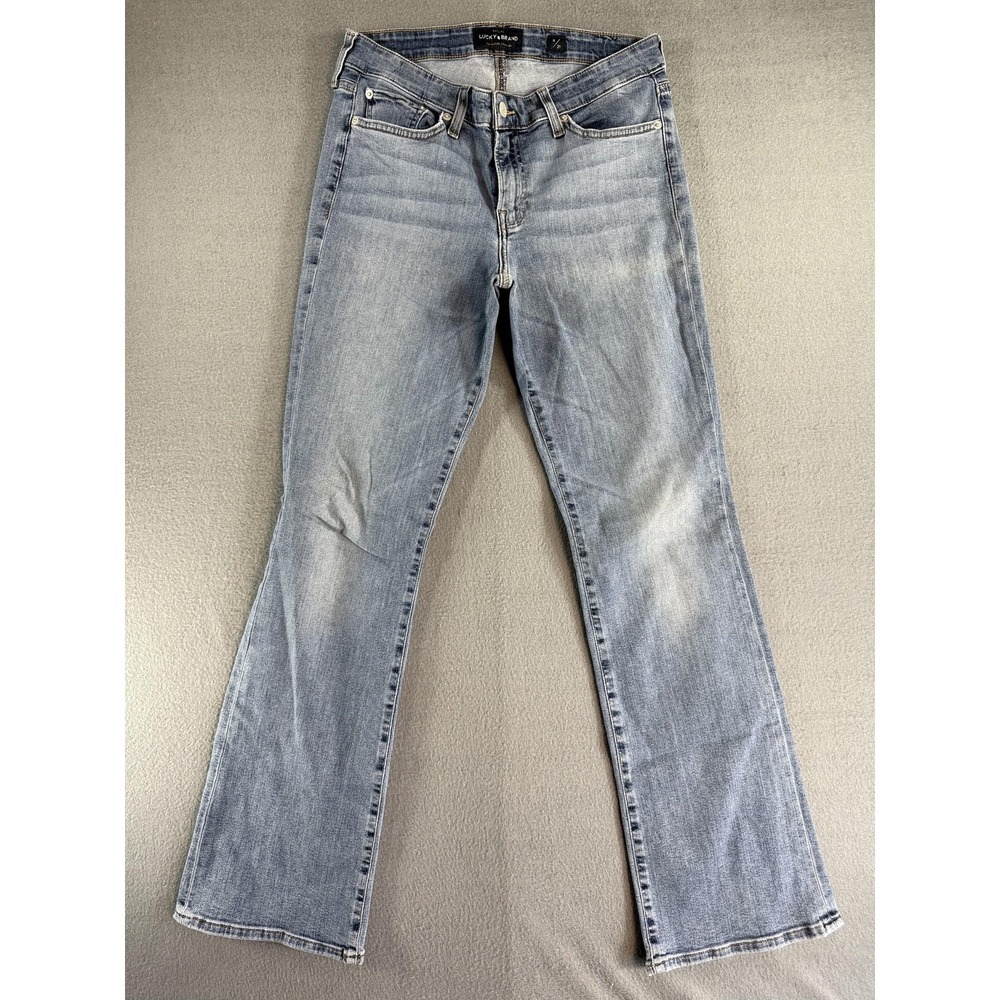 Lucky Brand Sweet Boot Jeans Womens 8/29 Light Wash Blue Mid Rise Bootcut Denim